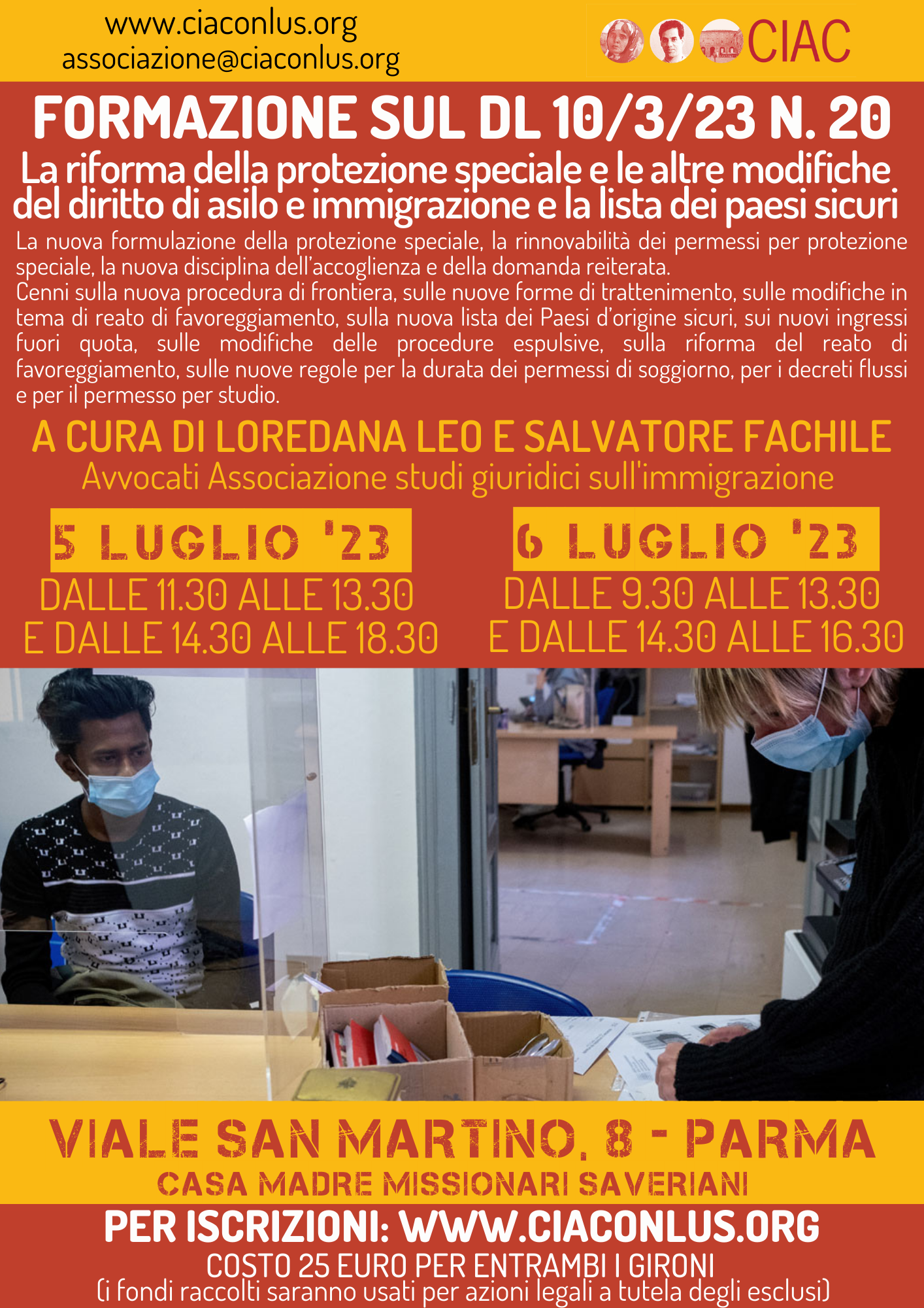 Corso Decreto Piantedosi - 5 e 6 luglio 23 - Parma