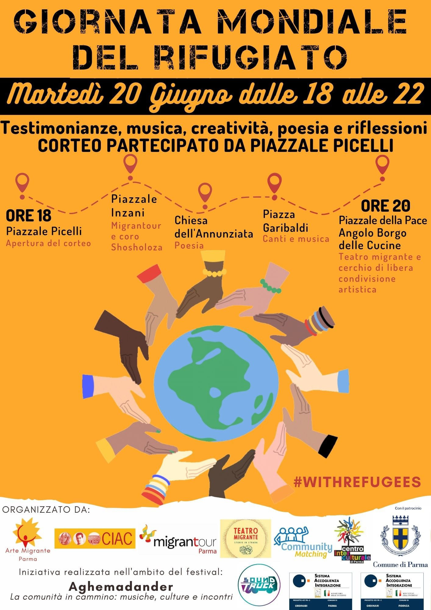 Giornata mondiale del rifugiato: il 20 giugno corteo partecipato