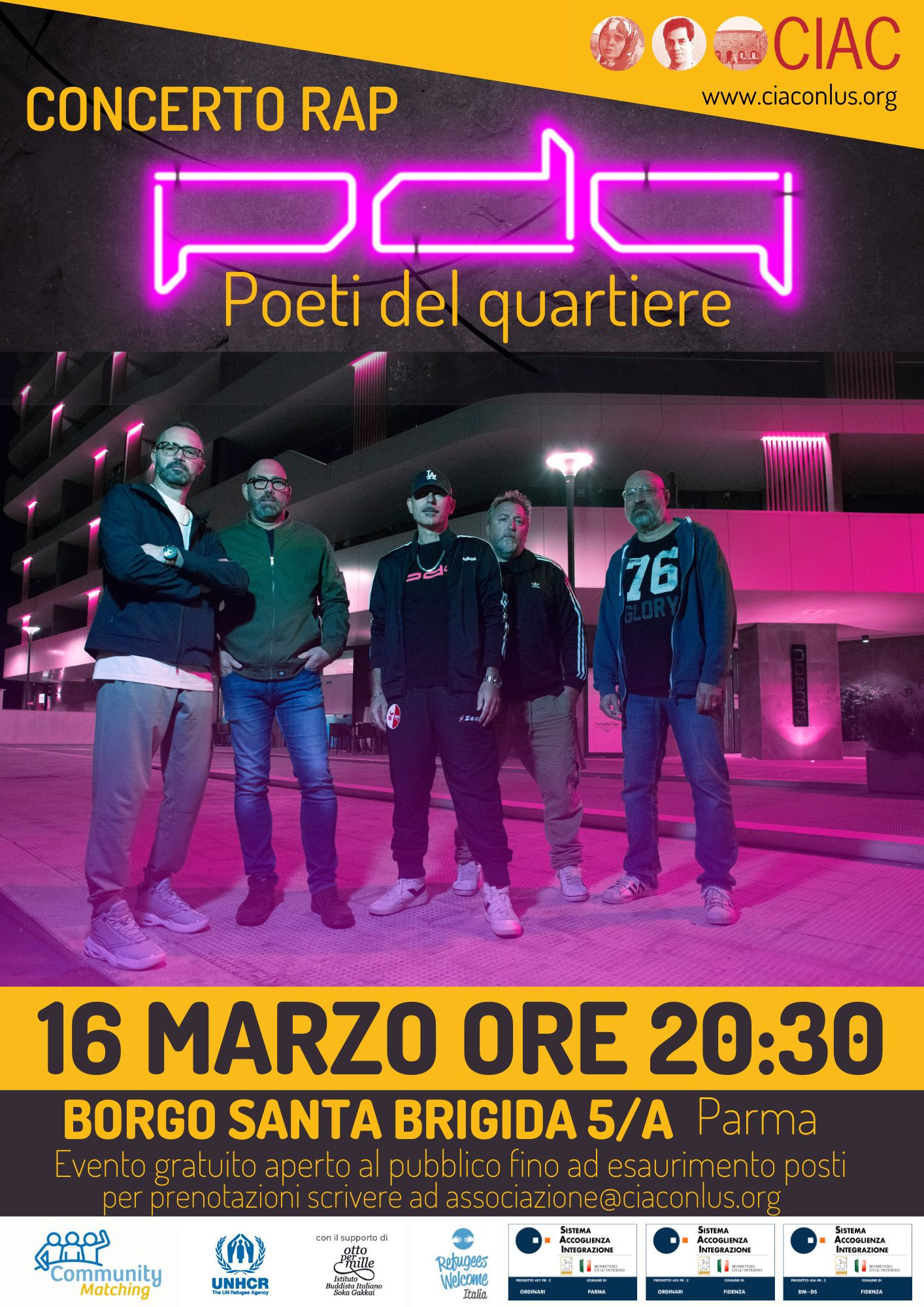 Poeti del Quartiere presenteranno il loro nuovo disco a Parma!