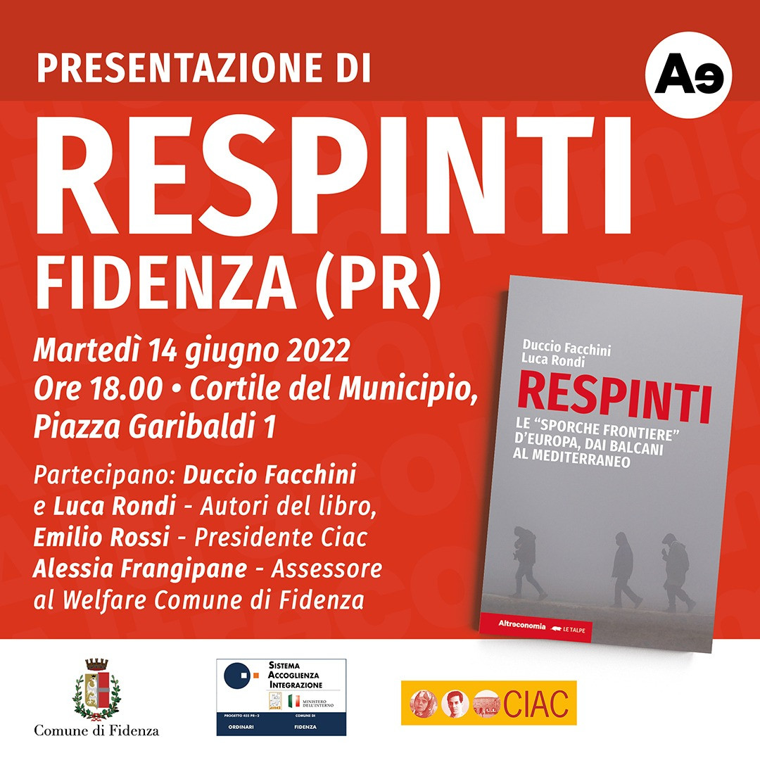 Presentazione di “Respinti” di Duccio Facchini e Luca Rondi a Fidenza (Parma)