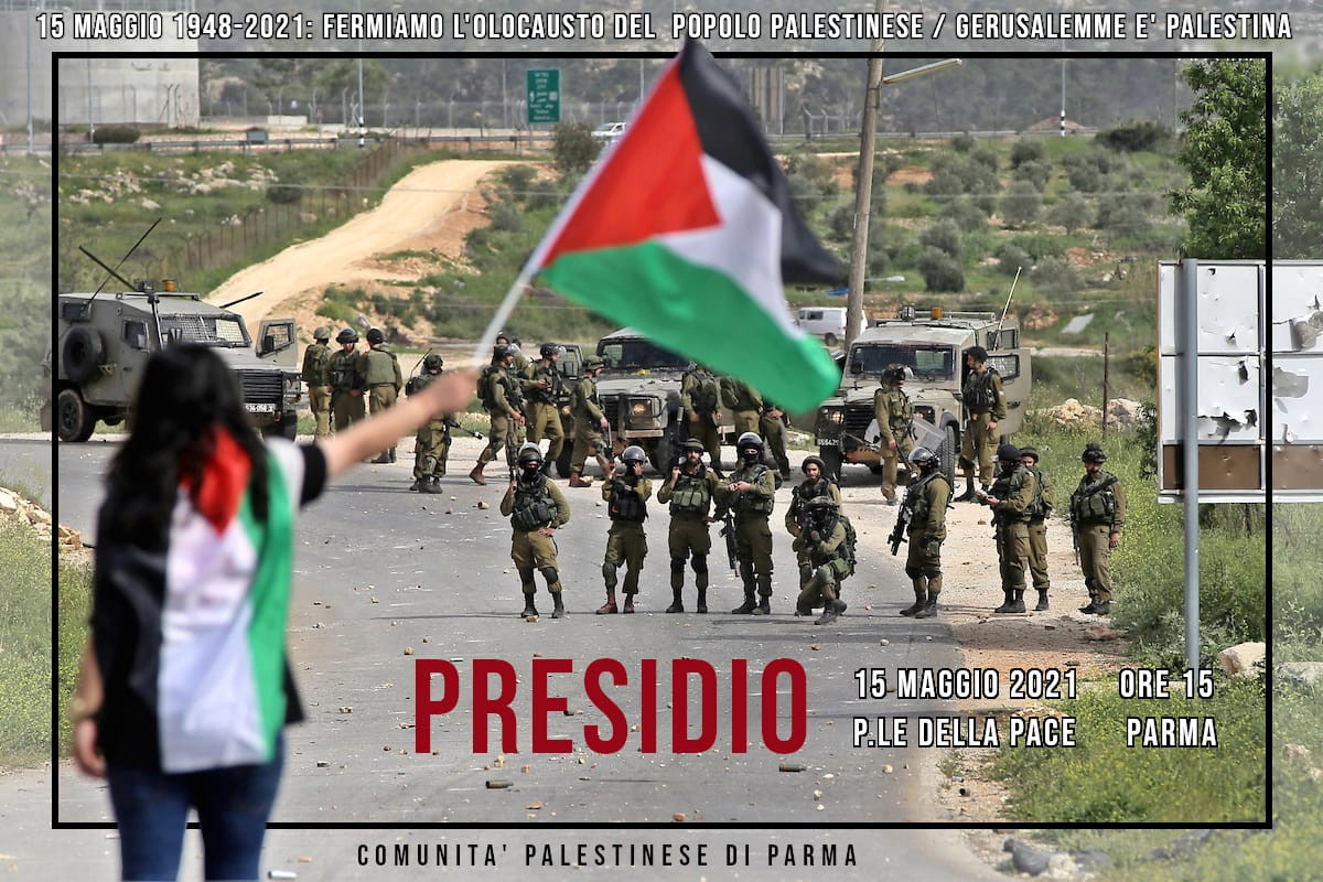 Palestina-Israele: domani manifestazione a Parma