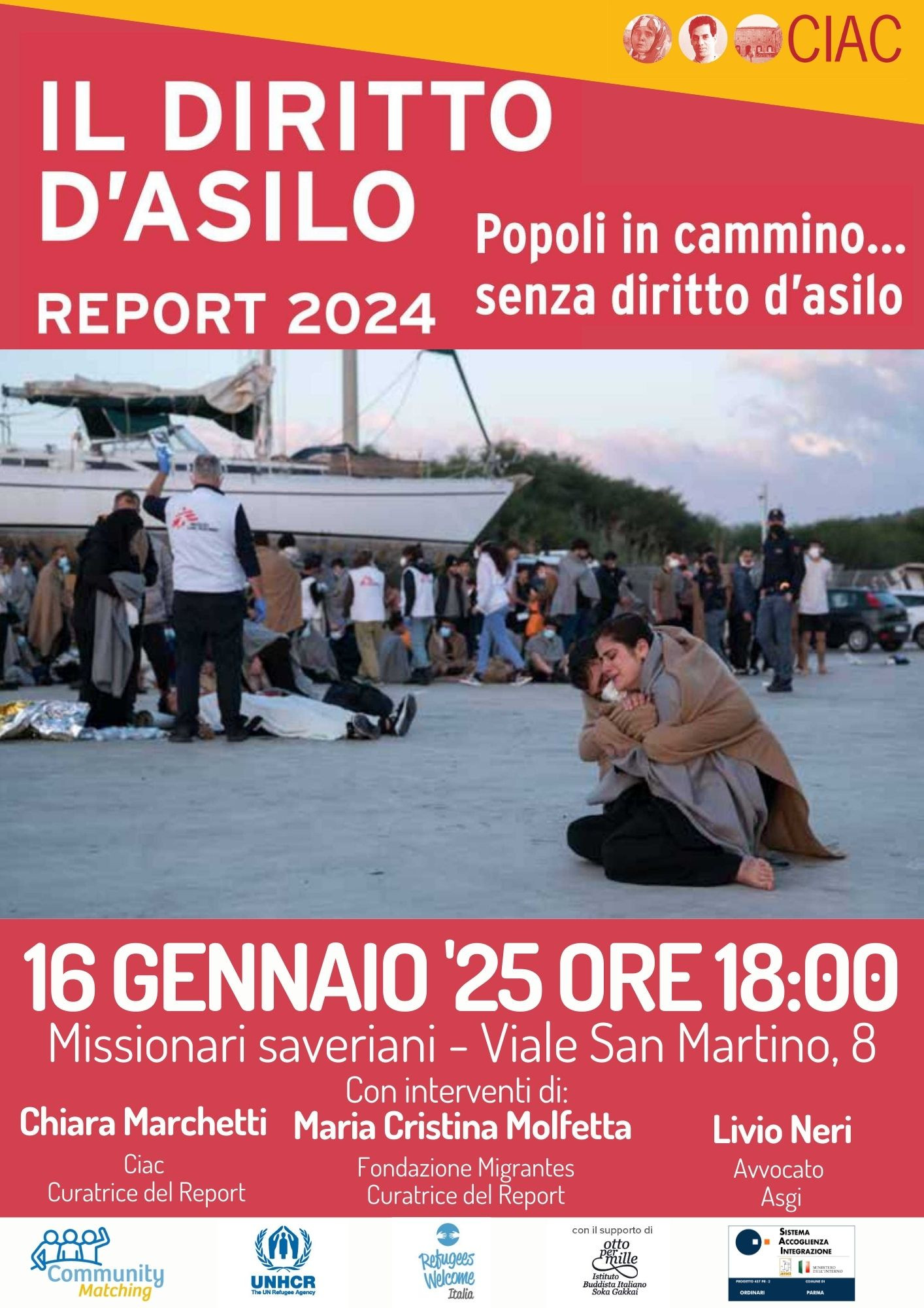 Presentazione del report “Popoli in cammino… senza diritto d’asilo”