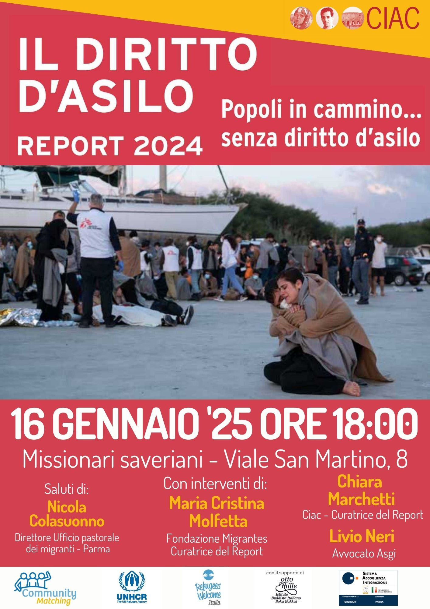 Presentazione del report “Popoli in cammino… senza diritto d’asilo”